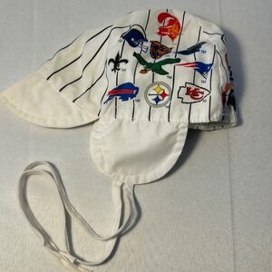 Vintage NFL Football Team Logos‎ Striped Baby Hat Infant Fresh Caps
